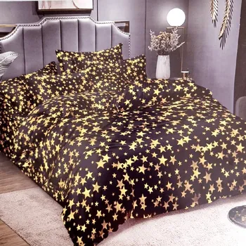 Povlečení Antonio Francouzské 3D povlečení Yellow stars