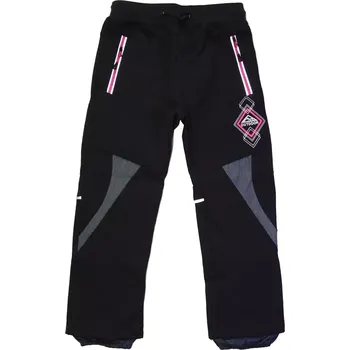 Dívčí softshellové kalhoty zateplené Kugo HK5060 tmavě šedé