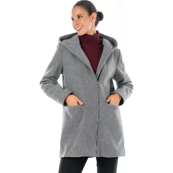 Dámský kabát Dámský kabát PENSIE 52 Šedá