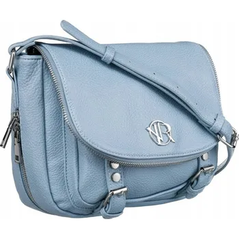 Kabelka Dámská ekologická kožená messenger taška Barva: modrý