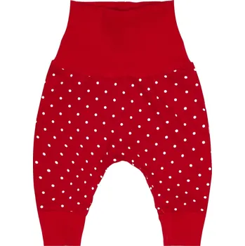 Kojenecké oblečení Letní tepláčky - Puntík červená - skladem Velikost: 62
