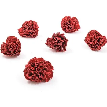 umělá květina Shola - dekorační květ Karafiát Vínově červená