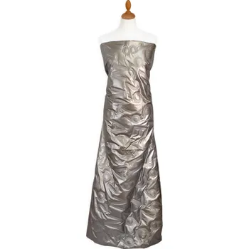 Metrový textil - Prošev QUILT PÍSMENA A ČÍSLA STŘÍBRNÁ s všitou podšívkou - látka na bundy a vesty - Stříbrná, 135 cm