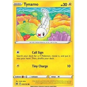 Sběratelská karetní hra Pokémon LOR 059/196 Tynamo - Lost Origin Stav: Near Mint, Verze: REVERSE HOLO