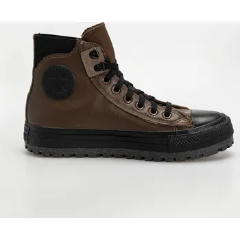 Pánské tenisky Converse Chuck Taylor City Trek Wp Hi (dark chocolate/black) 43, hnědá