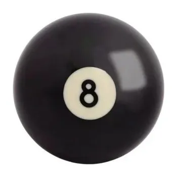 Kulečníková černá koule 57,2 mm standardní černá 8 pro snooker náhradní tréninková koule z PE odolný materiál billiard vybavení