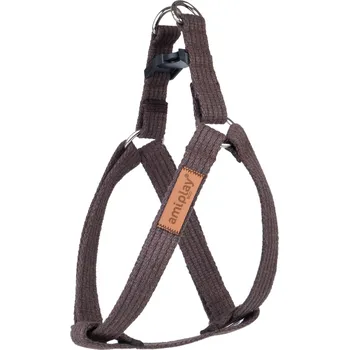 Postroj pro psa Nastavitelný postroj pro psa COTTONE STEP IN hnědá velikost S, M, L, XL, XXL Rozměr: S - 20-35x1,5 cm