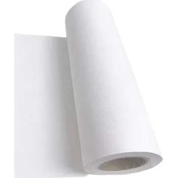 Výtvarná sada Bavlněné plátno 5m role bílé prázdné pro olejomalbu a akrylové pigmenty umělecké malování šířka 27 cm profesionální plátno
