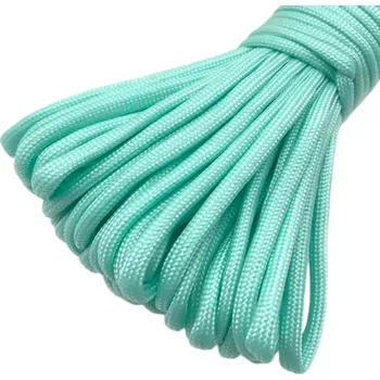 Sportovní střelba Polyesterová paracord šňůra 31 m Tloušťka 4 mm Univerzální odolné lano pro outdoor kempování turistiku sport a ruční vyrábění modrá