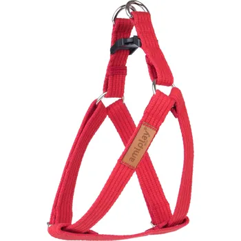 Postroj pro psa Nastavitelný postroj pro psa COTTONE STEP IN červená velikost S, M, L, XL, XXL Rozměr: M - 30-55x2,0 cm