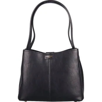 Kabelka Středně velká tříoddílová kabelka na rameno David Jones CM7176 černá