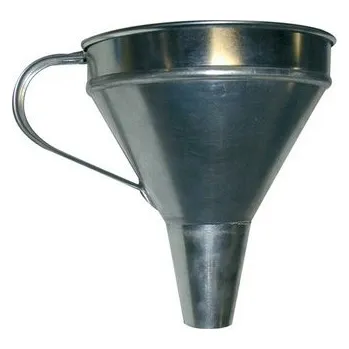 Vodovodní potrubí nálevka rovná trubka kov.