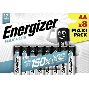 Elektronika Baterie "Max Plus", AA, 8 ks, ENERGIZER 7638900437362