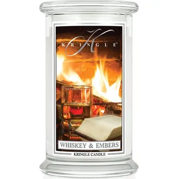 Svíčka Kringle Candle svíčka Whiskey & Embers (sójový vosk), 623 g