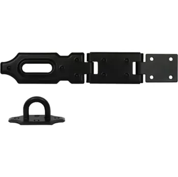 Ocelová petlice dvoukloubová 140mm černá RG.01.140.CRN