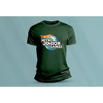 Chlapecké tričko Dětské bavlněné tričko Hot Wheels 5. velikost 104 (3-4 roky) Lahvově zelená