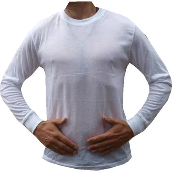 xcena Trička s dlouhým rukávem bílé Velikost: L