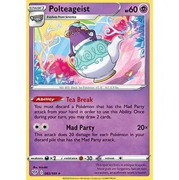 Sběratelská karetní hra Pokémon DAA 083/189 Polteageist - Darkness Ablaze Stav: Near Mint, Verze: REVERSE HOLO