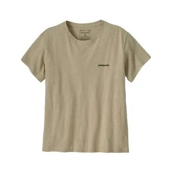 Dámské tričko Patagonia P-6 Logo Responsibili-Tee Women Pumice hnědá S