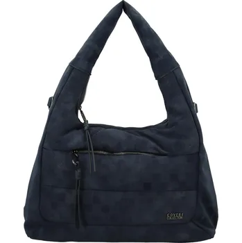 Trendy dámská koženková kabelka na rameno Coveri Ellisa, tmavě modrá