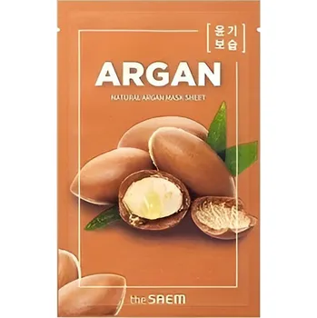 Pleťová maska Rozjasňující maska s Arganovým olejem - The Saem Natural Argan Mask Sheet