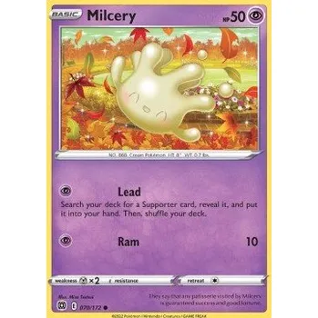 Karetní hra Pokémon BRS 070/172 Milcery - Brilliant Stars Stav: Near Mint, Verze: REVERSE HOLO