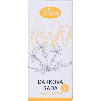 Mýdlo Pleva Dárková sada malých mýdel 3x 20 g