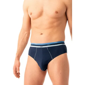 Pánské spodní prádlo Milpex Pánské slipy MPP 277 2pack Barva: šedá/tm.modrá, Velikost: L