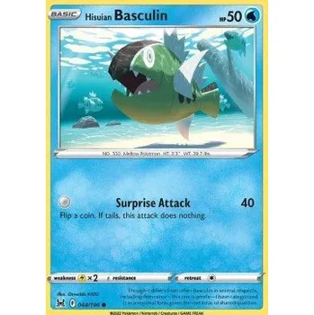 Karetní hra Pokémon LOR 044/196 Hisuian Basculin - Lost Origin Stav: Near Mint, Verze: REVERSE HOLO