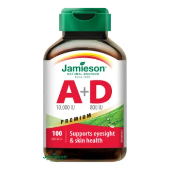 JAMIESON Vitamíny A+D 10000/800IU Premium