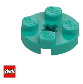 Stavebnice LEGO LEGO® Dílky LEGO Podložka kruhová 2x2 / 4032 Barva: Tyrkysová 4032