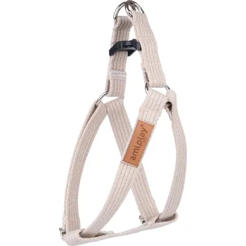 Postroj pro psa Nastavitelný postroj pro psa COTTONE STEP IN béžová velikost S, M, L, XL, XXL Rozměr: M - 30-55x2,0 cm