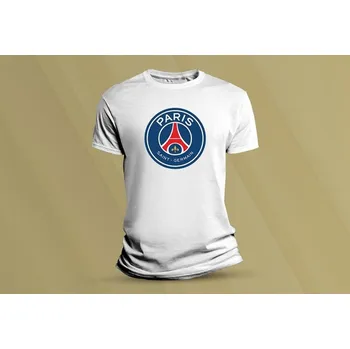 Chlapecké tričko Dětské bavlněné tričko Paris SAINT - GERMAIN. Bílá velikost S