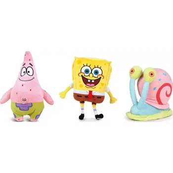 plyšák Spongebob a kamarádi- set postaviček z pohádky Spongebob v Kalhotách (Spongebob Squarepants - set)