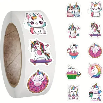 samolepka BAF Mini nálepky Roztomilý jednorožec 500 kusů