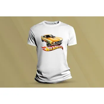 Chlapecké tričko Dětské bavlněné tričko Hot Wheels 3. Bílá velikost S