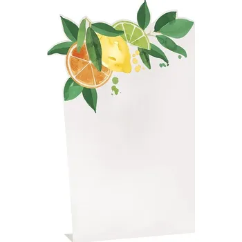 Party dekorace Unique Jmenovky na stůl Citrusy 6 ks