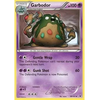 Karetní hra Pokémon NVI 049/101 Garbodor - Noble Victories Stav: Excellent, Verze: NORMAL