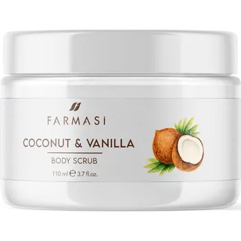Tělový peeling Farmasi Coconut & Vanilla Tělový peeling - 110ml