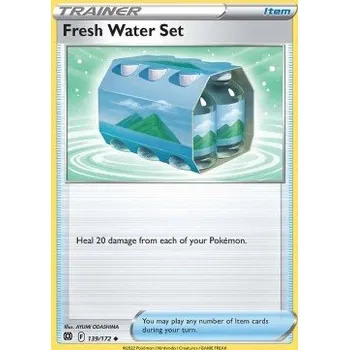 Karetní hra Pokémon BRS 139/172 Fresh Water Set - Brilliant Stars Stav: Near Mint, Verze: REVERSE HOLO