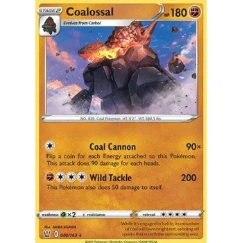 Volný čas Pokémon BST 080/163 Coalossal - Battle Styles Stav: Near Mint, Verze: HOLO
