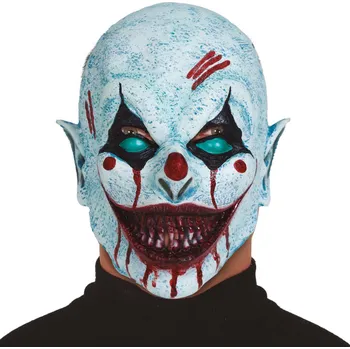 Fiestas Guirca Maska Klaun s krvavými zuby latexová