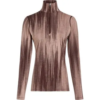 Dámské termotričko Icebreaker 260 Vertex LS Half Zip Peak AOP, Java/Summit/Blush XS + Doprava zdarma