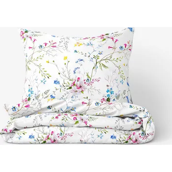Povlečení Bavlněné povlečení - Malované luční květiny 140 x 200 a 70 x 90 cm