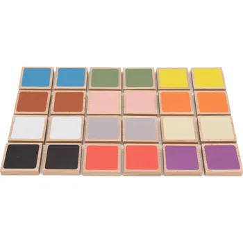 Dřevěná hračka Dřevěné pexeso barvy – vzdělávací hra pro děti | Buklo