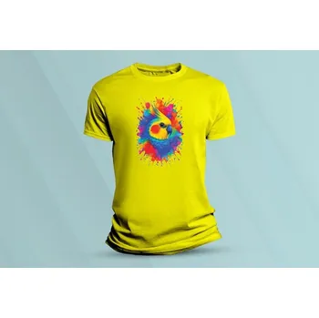 Chlapecké tričko Dětské bavlněné tričko Korela. Žlutá velikost 104