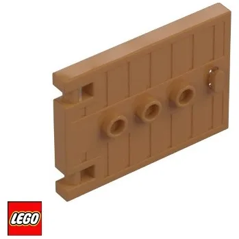 Stavebnice LEGO LEGO® Dílky LEGO Branka 1x5x3 / 93096 Barva: Tmavě-Nugátová 93096