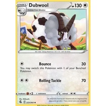 Volný čas Pokémon FST 223/264 Dubwool - Fusion Strike Stav: Near Mint, Verze: REVERSE HOLO