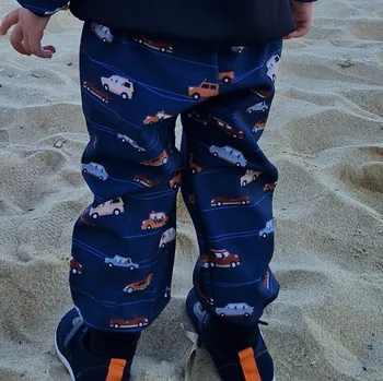 Chlapecké kalhoty Yháček Softshellové kalhoty Yháček, jarní, Auta Velikost: 110