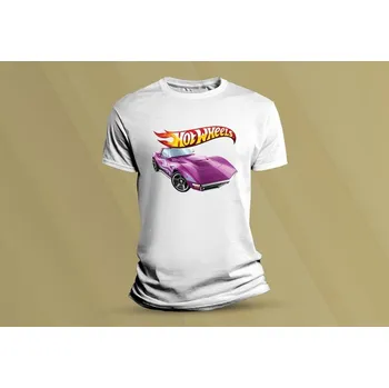 Chlapecké tričko Dětské bavlněné tričko Hot Wheels 2. Bílá velikost 104 (3-4 roky)